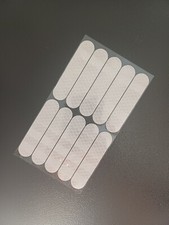 lot de 10 Stickers bandes Autocollant Rétroréfléchissant GRIS