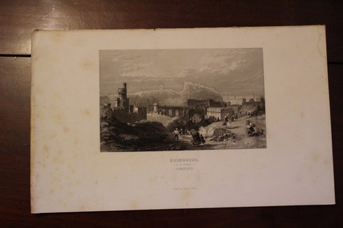1830 edimbourg vue du - ✒,