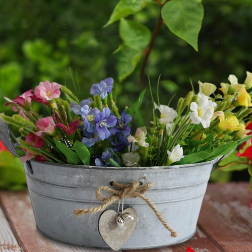Fer fleur seau - fleur,