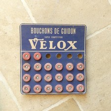 Velox rare présentoir bouchon guidon cycles course randonneuse années 50