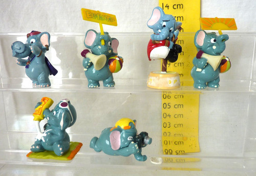 Kinder lot 6 elefantao - un,