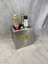 Duchene Duck Square Champagne Bucket 2-3 Bottles Ice Bucket, Stainless Steel