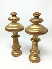 Paire De Balustre Bois Doré