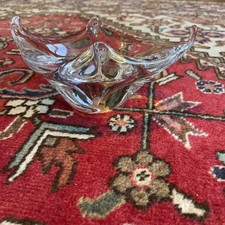 Coupe à 4 branches SIGNÉE EN CRISTAL CRISTALLERIE DE LORRAINE C 1960 B État Rare