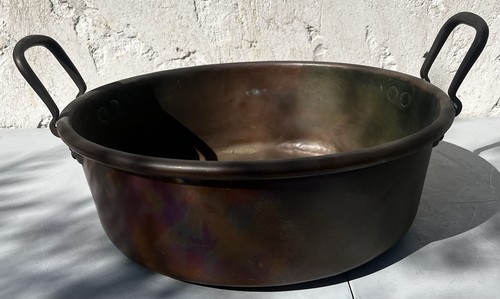 Bassine confiture cuivre - bassine, à