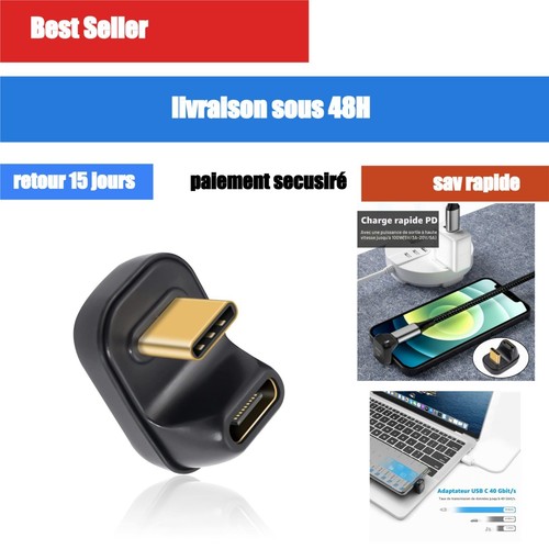 Adaptateur usb coudé 180 - adaptateur, 180°