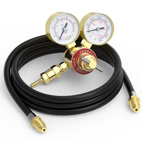 Argon co2 regulators with hose - regulators,