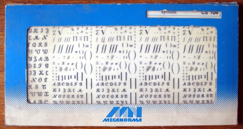Mecanorma - mecanorma, letraset)