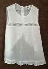 Blouse blanche coton dos ouvert T36 Jennyfer (2010007)