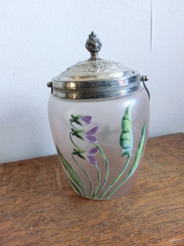 Ancien pot biscuit decor - pot,