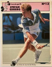STEFAN EDBERG TENNIS SWEDEN RARE VINTAGE COLLECTOR 90s ROOKIE CARD (ANTBL38)