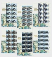 Jersey 2024 Western Railway TRAIN rail Locomotives  Steam Traction 6x10v mnh FUL