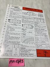 Fiche technique automobile