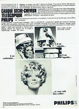 Publicité Advertising 099  1968  Philips  nouveau casque séche-cheveux  téléscop