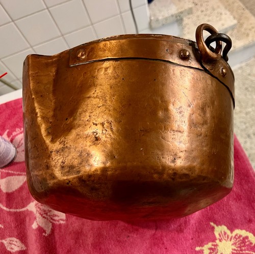 Superbe chaudron cuivre - chaudron, en