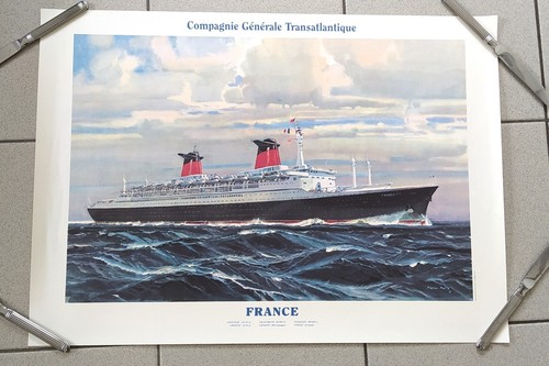 Affiche paquebot france - du, "france"