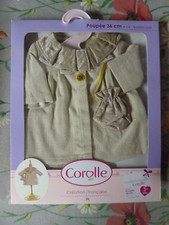 Tenue Corolle sous blister 2013 36 cm mademoiselle corole manteau ivoire et sac