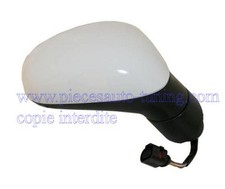 Rétroviseur pour Seat Léon à partir de 09/2005 réglage électrique à peindre D