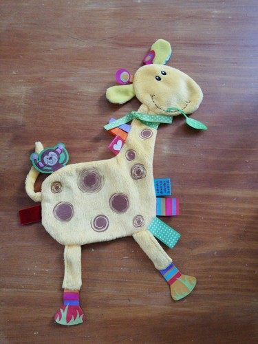 Doudou label girafe - doudou,