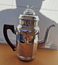 Ancienne cafetière en cuivre chromé Menesa