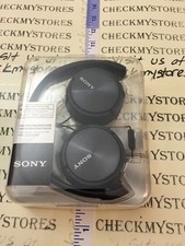 New Sony MDR-ZX310AP Headband Headphones with Microphone-Black