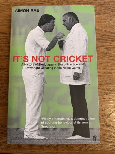 Not cricket simon rae - it's, by