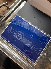 LUKE SKYWALKER LIGHTSABER Star Wars Blueprint 1 Oz Silver Foil 2 Niue 2025