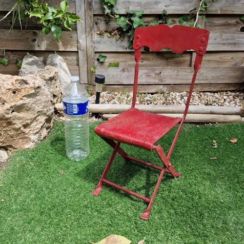 Ancienne chaise enfant pliante - chaise,