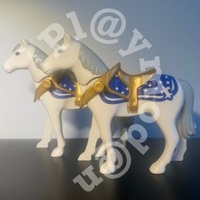 Playmobil 2 Chevaux Attelage 2005 Calèche De Mariés Princiers 4258 By Pl@ymod@n