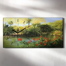 Horloge décorative sur toile