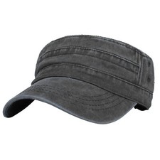 Casquette Militaire Homme Femme Vintage Chapeau Army avec Visière Chapeau de ...