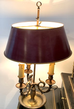 LAMPE BOUILLOTTE TROIS FEUX VINTAGE EN BRONZE, Bon état
