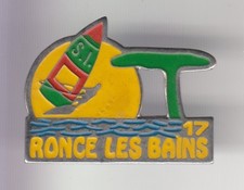 RARE PINS PIN'S .. SPORT NAUTIQUE WINDSURF PLANCHE VOILE RONCE LES BAINS 17 ~DO