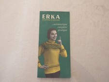 Ancien Dépliant Publicitaire ERKA  Machine à Tricoter   5 Volets