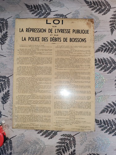 Rare affiche plaque - eo, sous