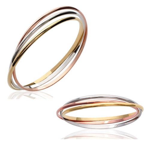 Bracelet triple joncs ors - triple,