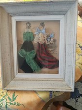 gravure de mode habillee XIX eme