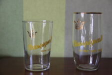 LOT DE 2 VERRES A BIÈRE DIFFÉRENT BRASSERIE DE CHAMPIGNEULLES 54250 FRANCE