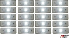 20x Marqueur avant Blanc LED Feu Remorque Panneau Van Réflecteur Caravane 12v E