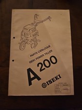 Catalogue Parts Iseki Power Tiller A 200 Iseki Nombre Schémas 91 Pages