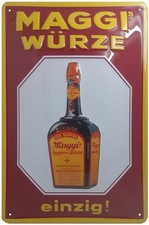 Plaque en tôle MAGGI avec