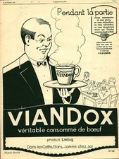 Publicité ancienne Viandox véritable consommé de bœuf  1926 issue de magazine
