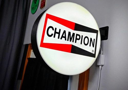 Enseigne lumineuse champion - enseigne,