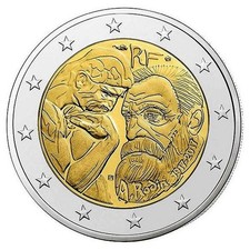 ?? 2 euros commémorative France 2017 Auguste Rodin UNC