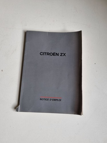 Citroen notice emploi - zx, d'emploi