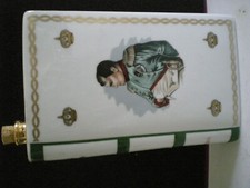 BOUTEILLE CARAFE NAPOLEON PORCELAINE FORME LIVRE DORE A L'OR FIN COLLECTION