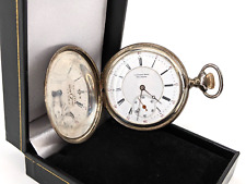 Montre De Poche En Argent Sterling Lambert Bros New York 51Mm