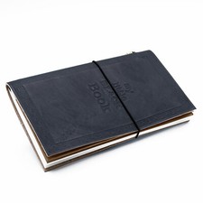 CARNET COUVERTURE CUIR NOIR