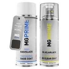 Peinture kit bombe aérosol 2C pour Peugeot M3KL Smart Grey Nacre Metallic