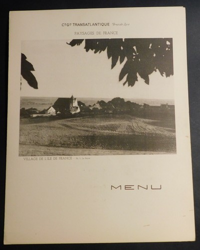 Paquebot colombie menu - colombie,